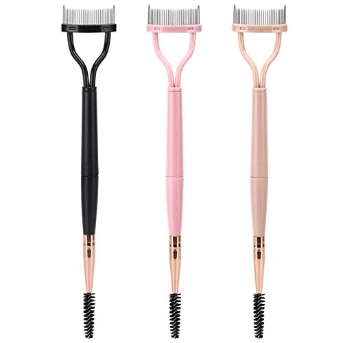 3x Peine de pestañas Separador Peine de rímel Herramienta de maquillaje
