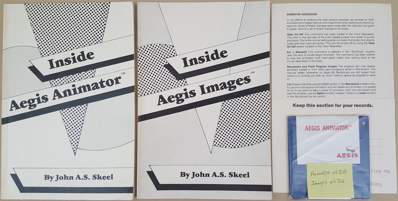 Aegis Animator v1.2 Aegis Images v1.2g©1985 Aegis Development fo Commodore Amiga