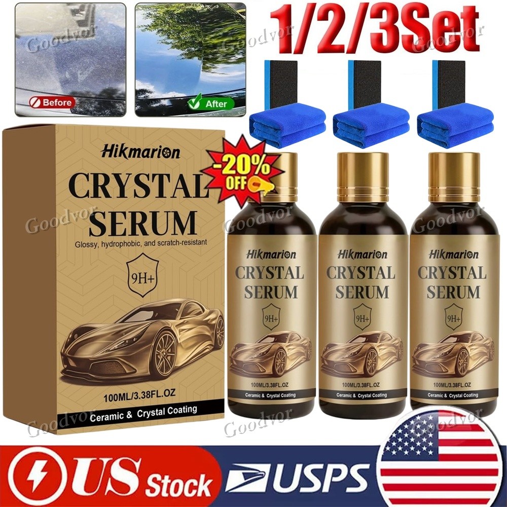 1-3Set Crystal Serum – Advanced Graphene Ceramic Coating for Cars100ML New