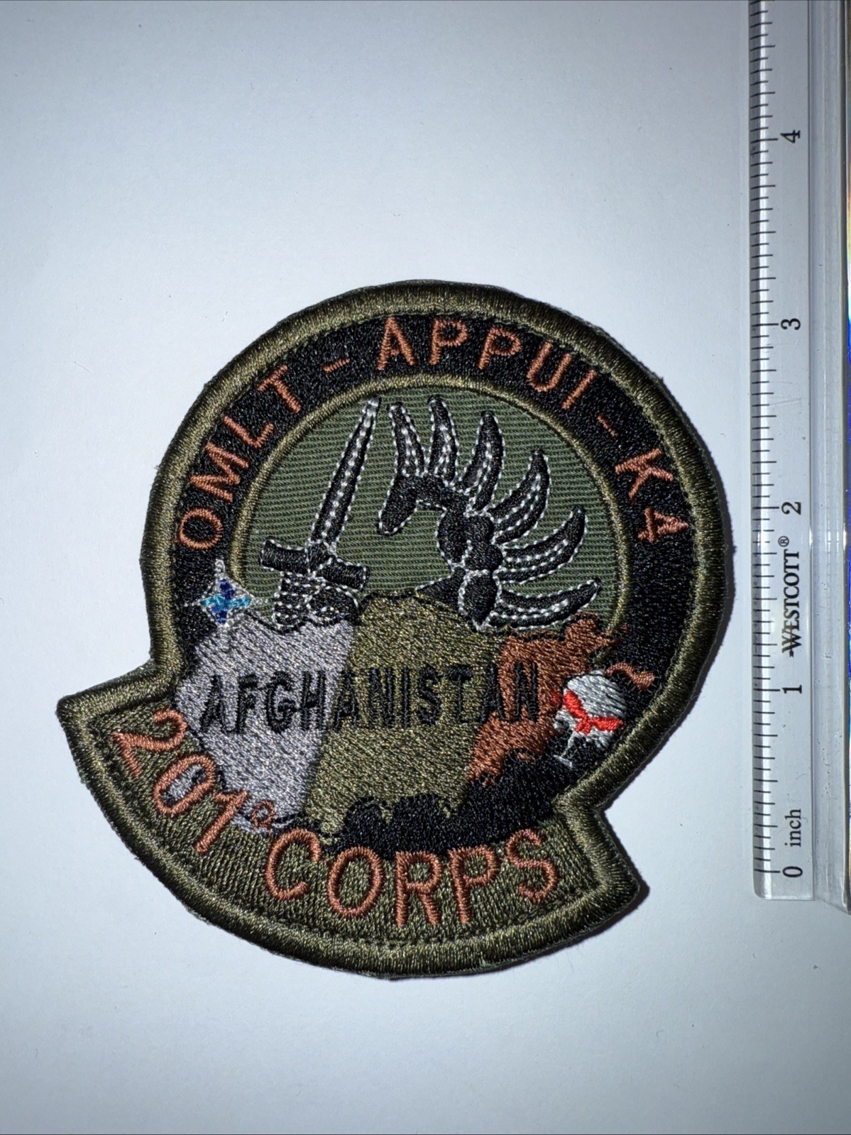 French Foreign Legion 201st Corp OMLT APPUI K4 Afghan Unit Patch