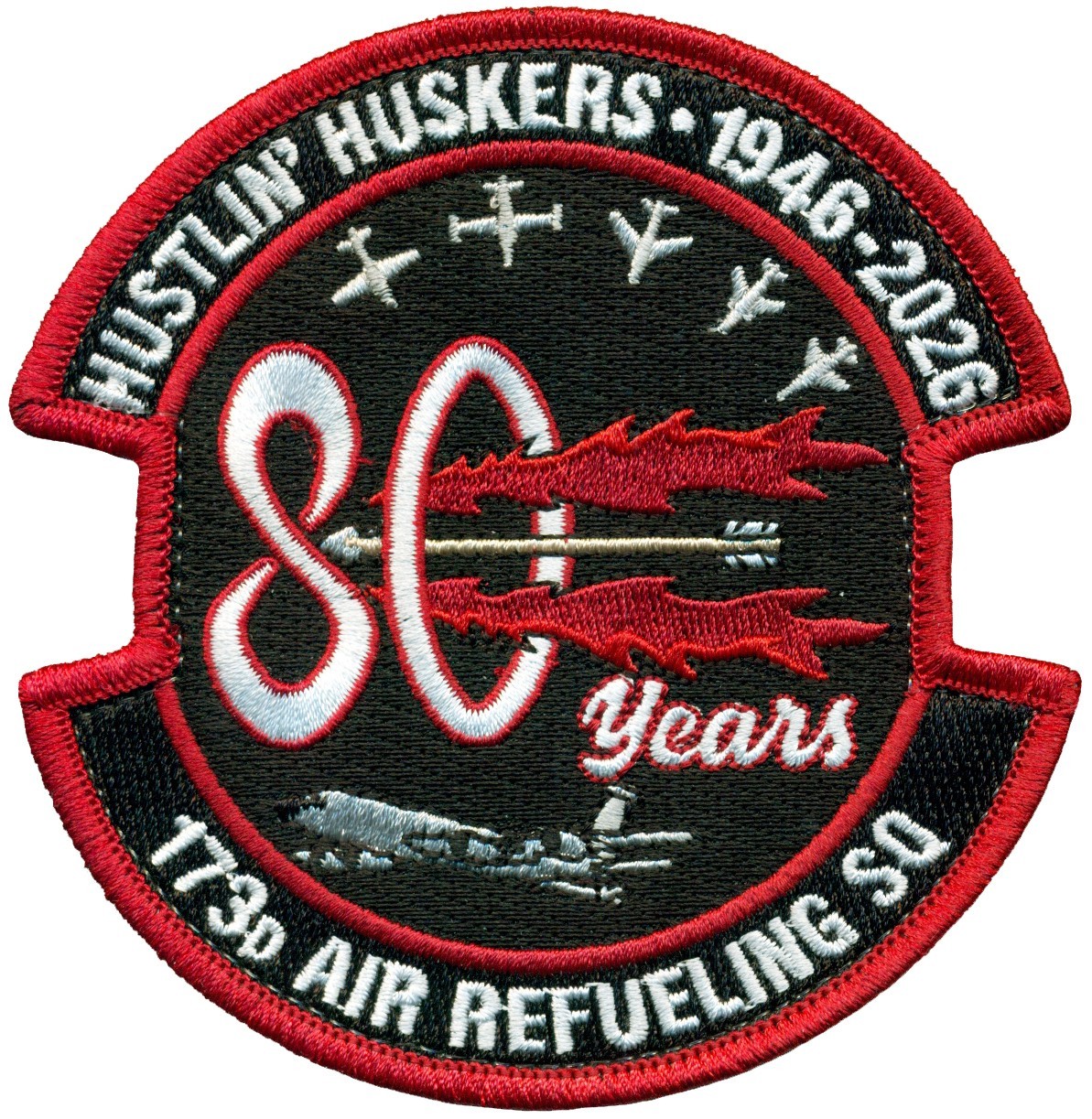 USAF 173d AIR REFUELING SQUADRON – 80th ANNIVERSARY PATCH