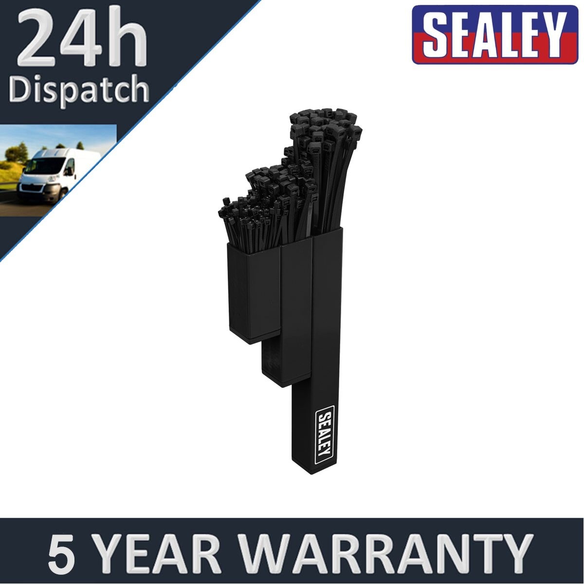 Sealey Magnetic Cable Tie Holder Black APCTHB
