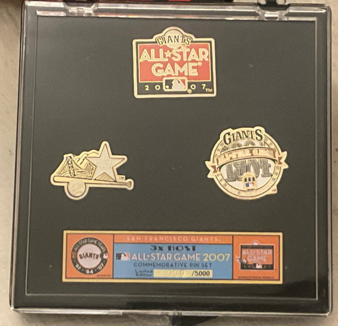 SAN FRANCISCO GIANTS 2007 ALL STAR YEARS LTD EDITION PIN SET