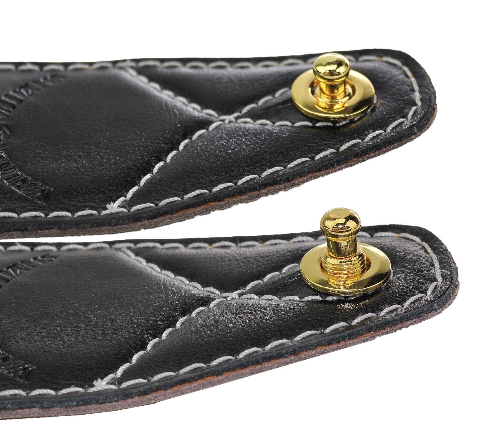 Walker & Williams XSL-2 Extra Long Deep Barrel Gold Strap Locks For Thick Straps