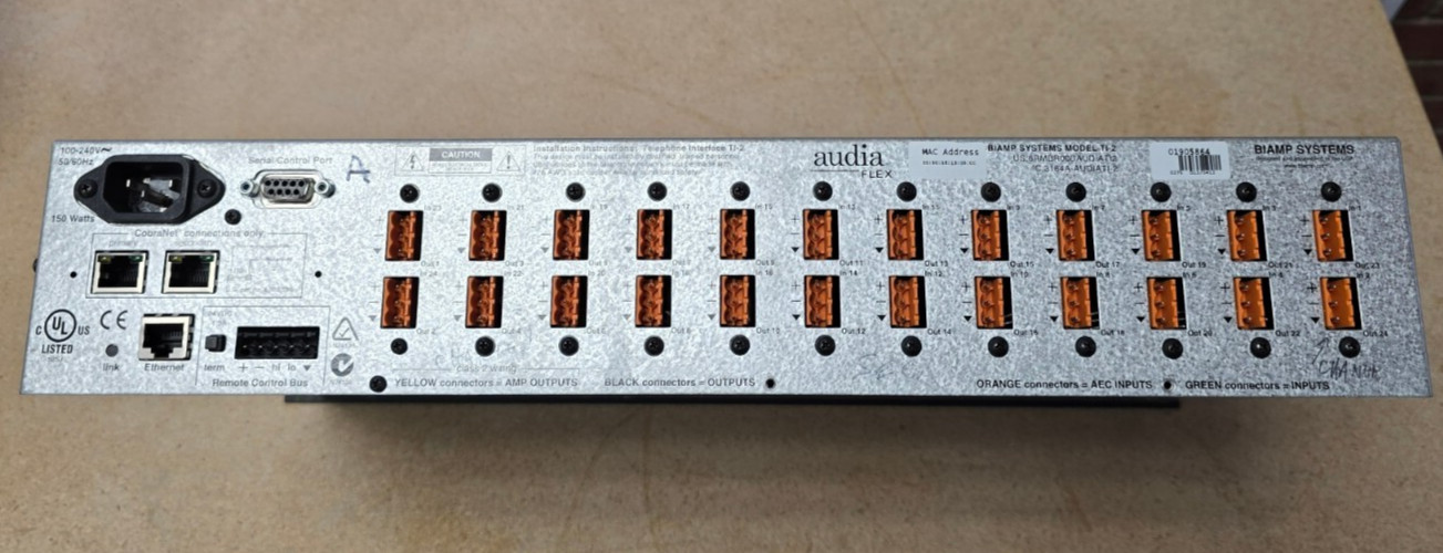 BIAMP Systems Model TI-2 Audia Flex Digital Sound Processor