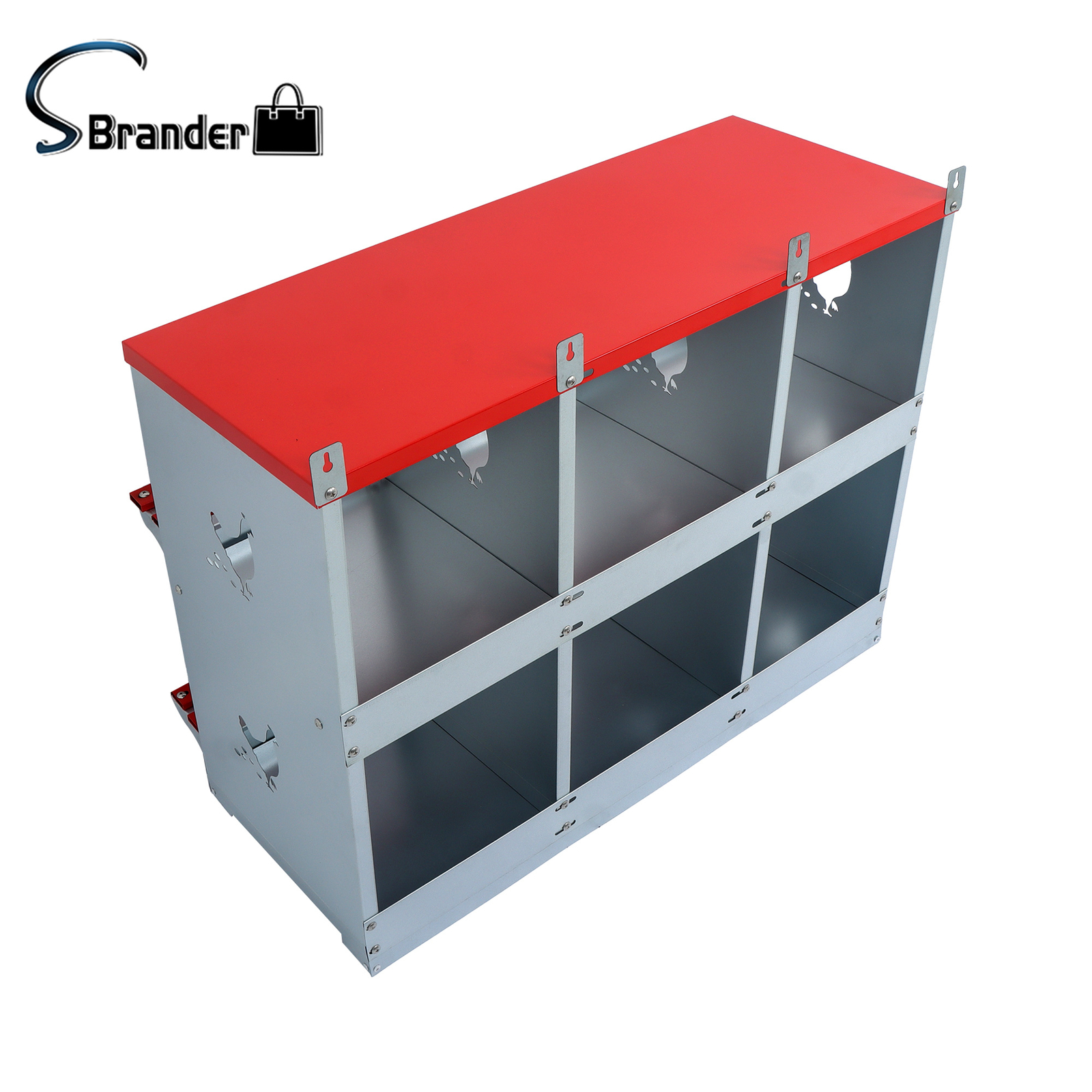 Durable Nesting Box Chicken Laying Boxes 6 Compartment Nesting Boxes For Chicken