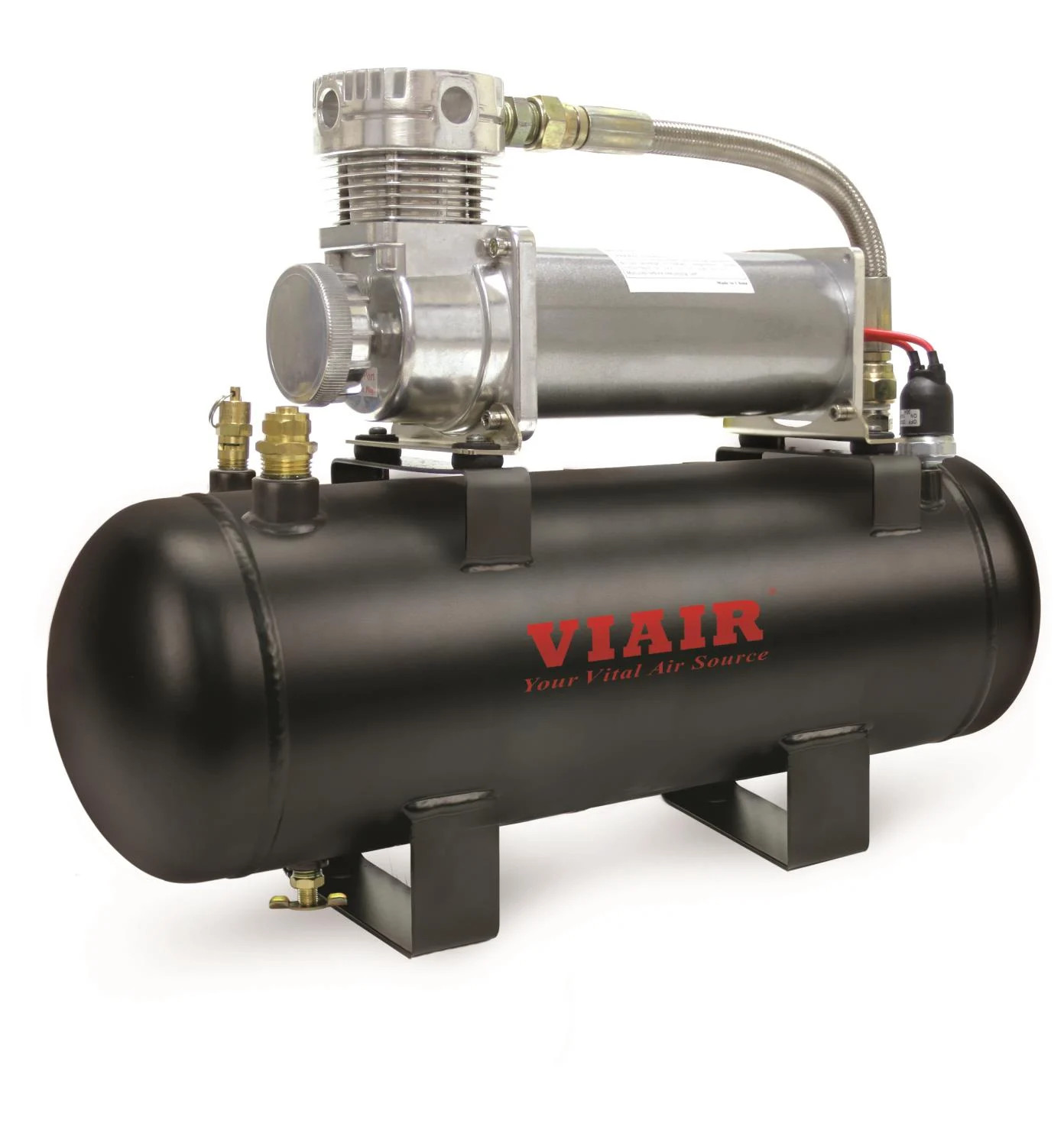 Viair 20008 200 PSI High-Flow Air Source Kit 480C Pewter Air Compressor