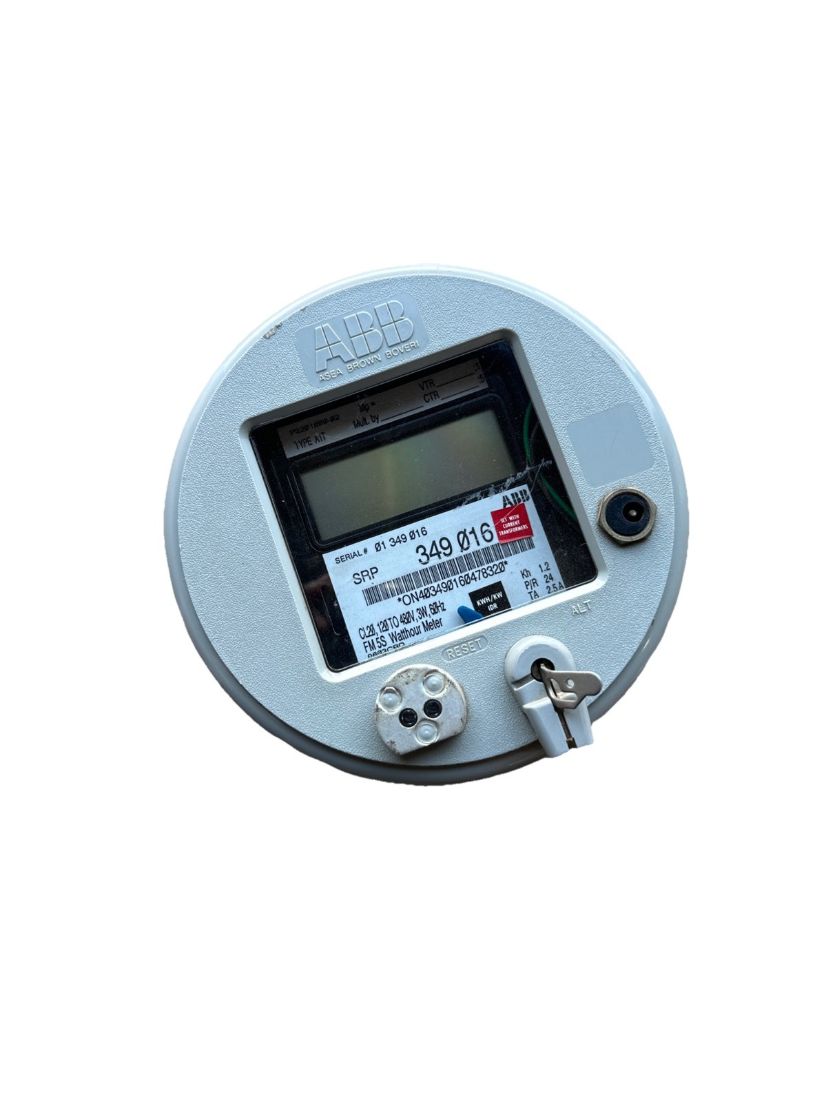 🔴  ABB SRP FM5S Digital Watthour Meter CL20 120-480V 3W 60Hz‼️