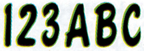 3" LETTER & NUMBER KIT BLACK / KIWI