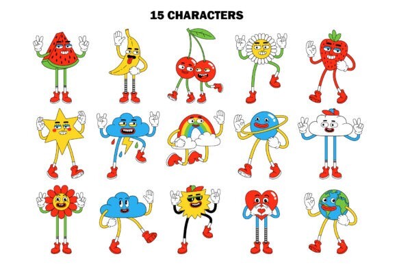 Retro Cartoon 200+