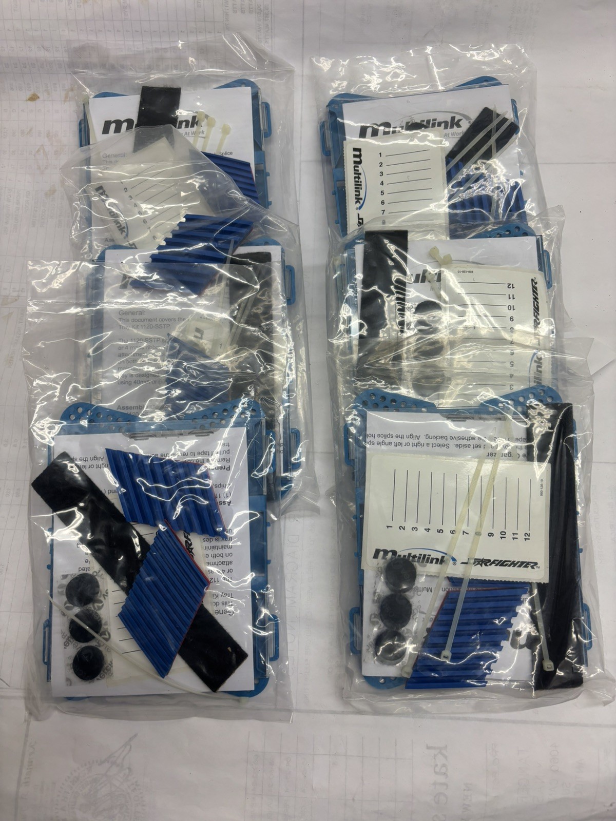 Multilnk 6.5"L x 5.13"W x 0.5"D 12 Single Fusion Splice Tray 1120-SSTP (QTY 6)