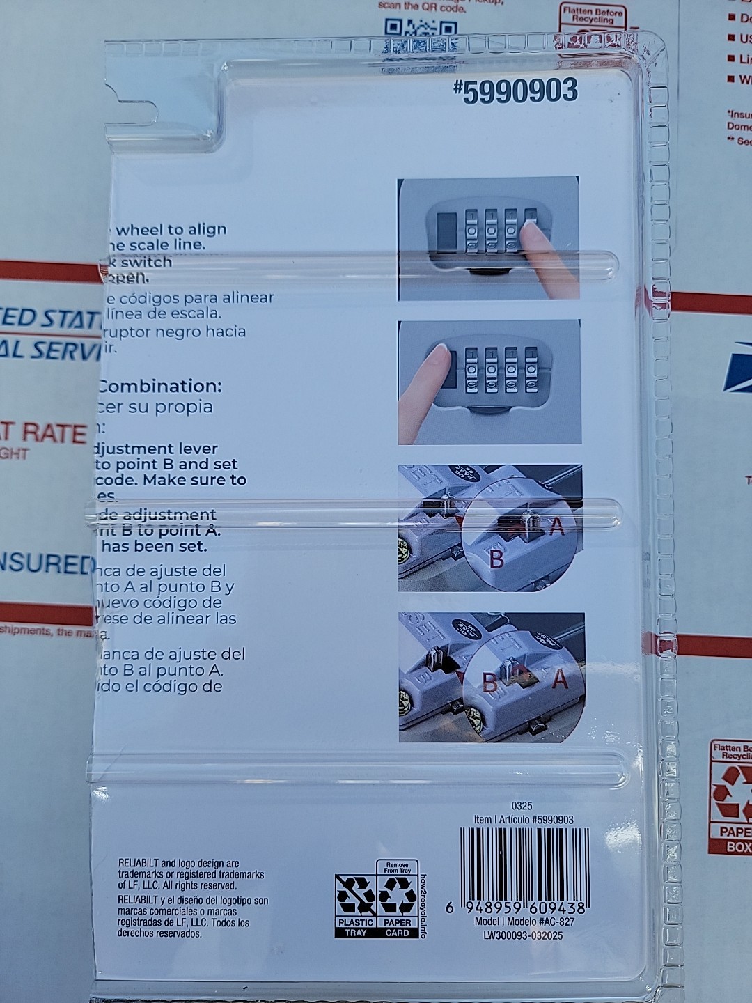 RELIABILT Key Safe Combination Lock Box For Keys (New)