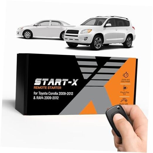Remote Starter Kit for Toyota Corolla (2009, 2010, 2011, 2012, 2013) and RAV4