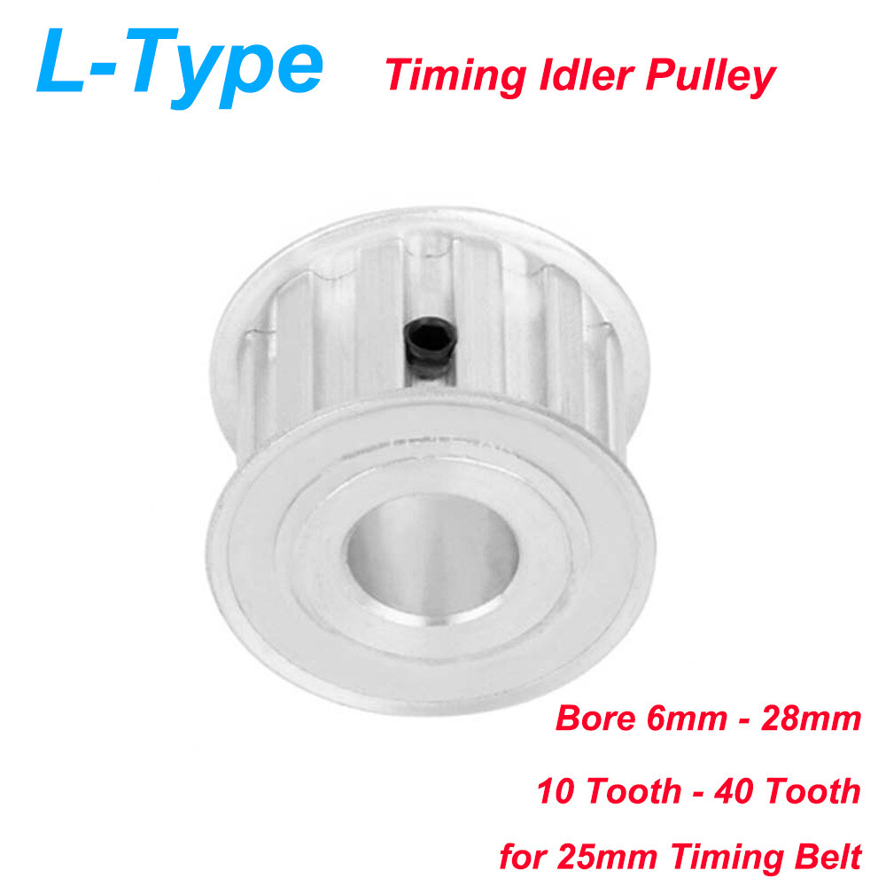 L-Type Synchronous Timing Pulley 10T-40T Bore 6-28mm for 25mm Width Belt CNC 3D