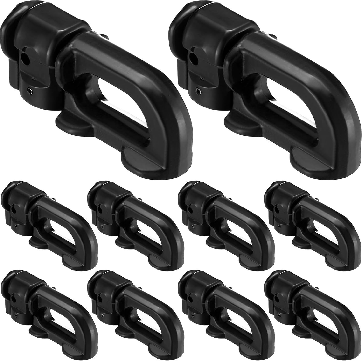 10 Pack L Track Double Stud Tie down Fitting, Used with L Track Rail for Trucks,