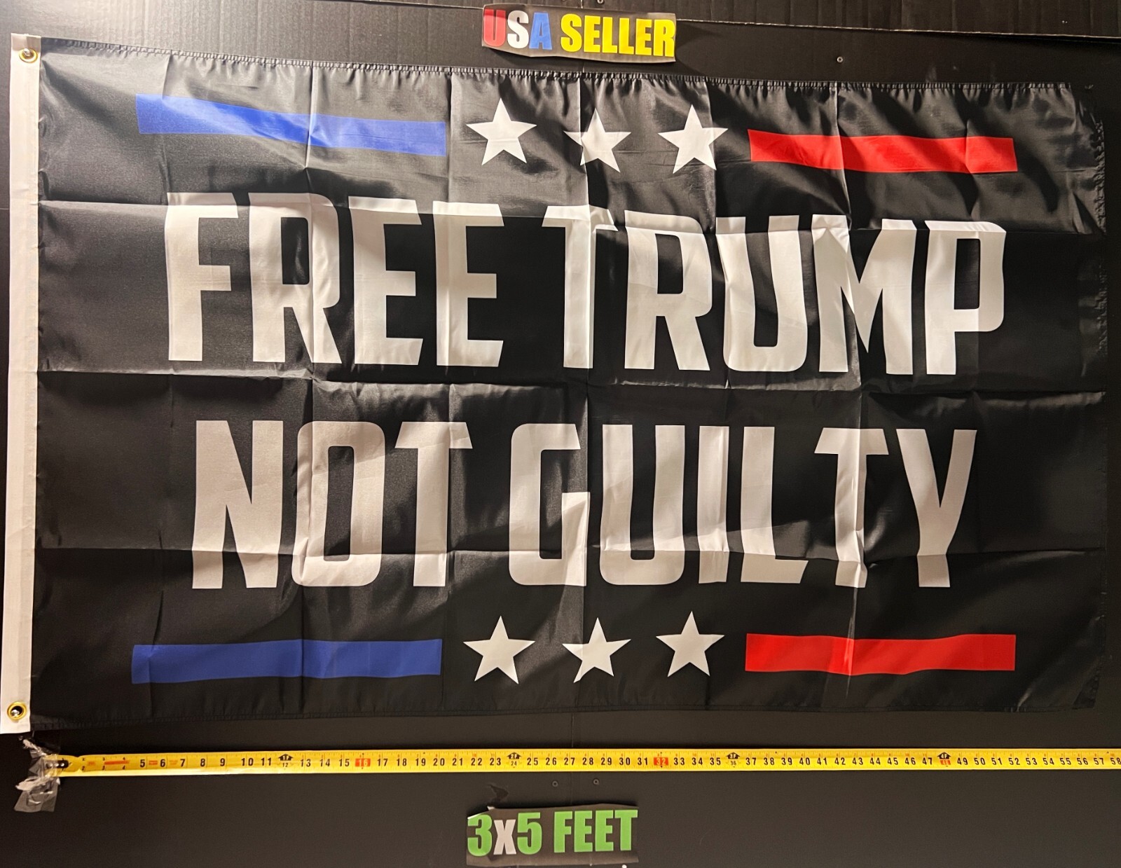 Donald Trump Flag FREE USA SHIP Free Trump 4 MAGA Man Cave America USA Sign 3x5'