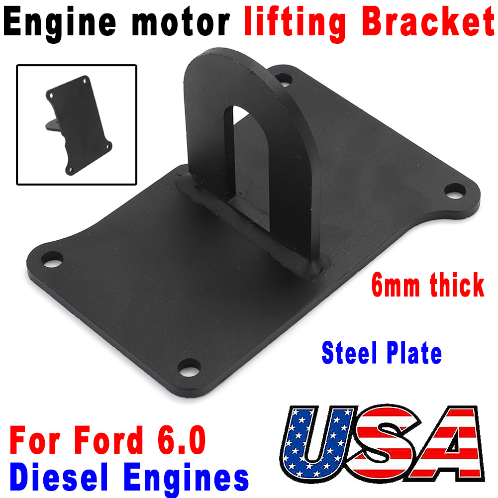 For Ford 6.0 Diesel Engines Motor Lifting Bracket 6mm thick steel plate Black US