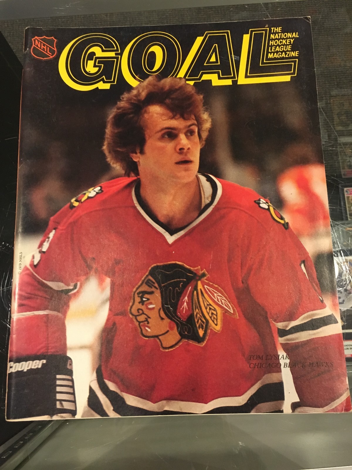 12/8 1979 PITTSBURGH PENGUINS CHICAGO BLACK HAWKS TOM LYSIAK PROGRAM NM