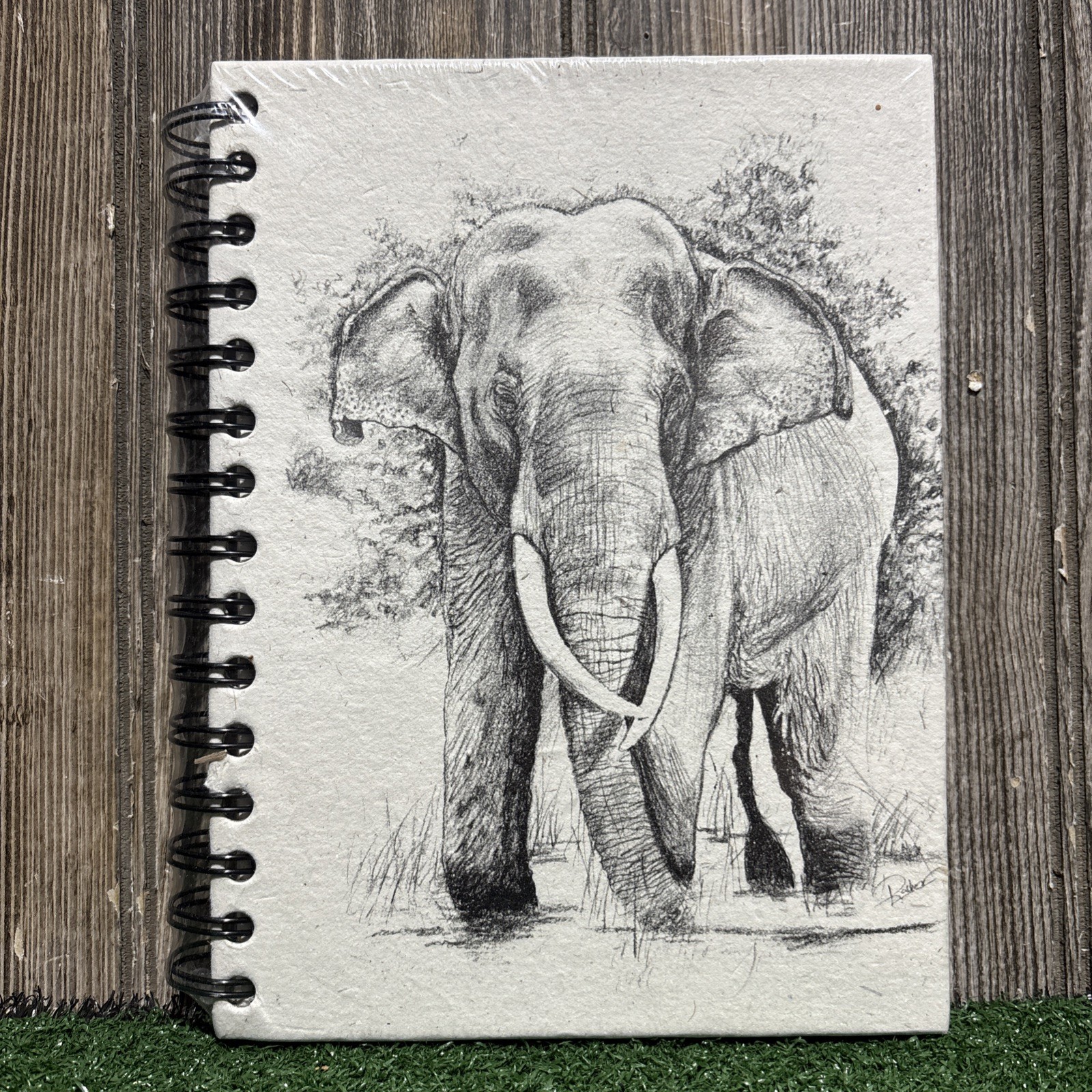 Elephant Notebook Eco-friendly Mr. Ellie Pooh’s Homemade Recycled Paper NEW