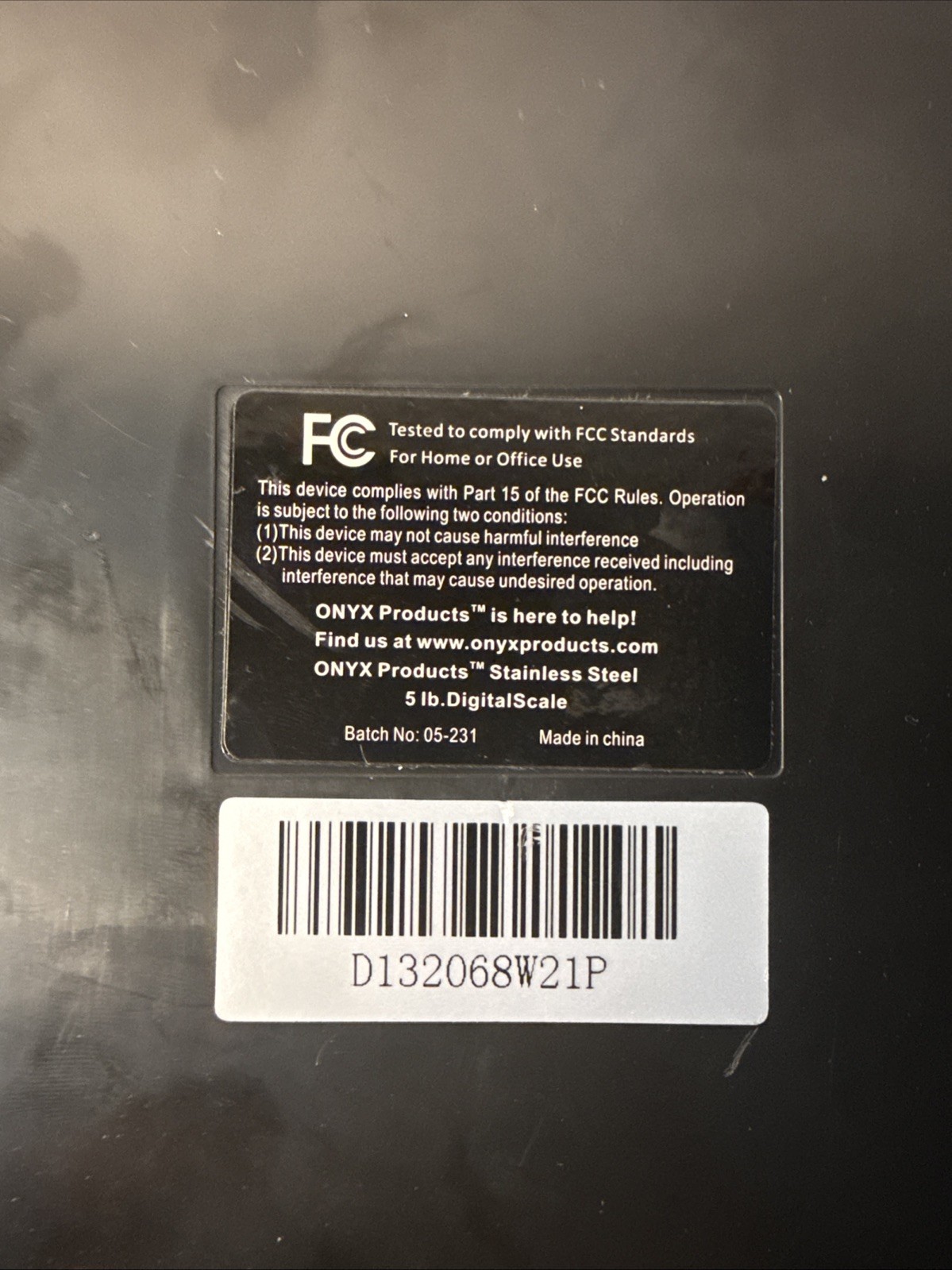 Onyx 5LB Digital Scale