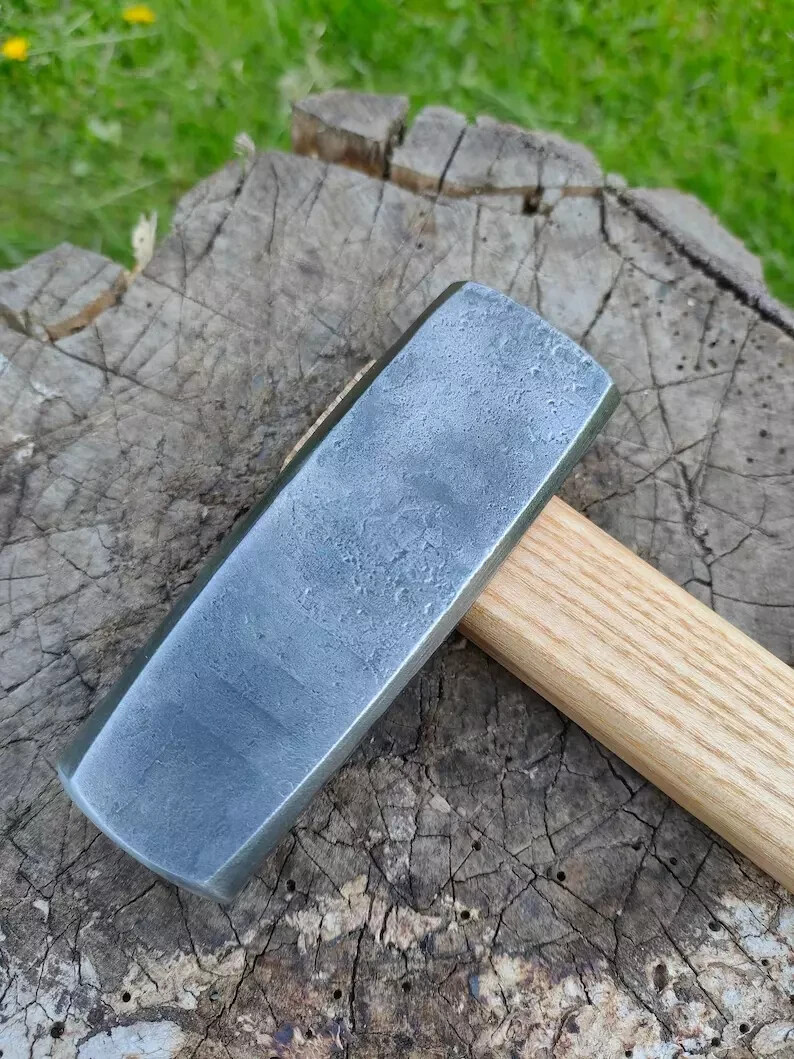 3lbs 1045 Tool Steel Japanese Tezuchi Bladesmith's Hammer Best Gift,