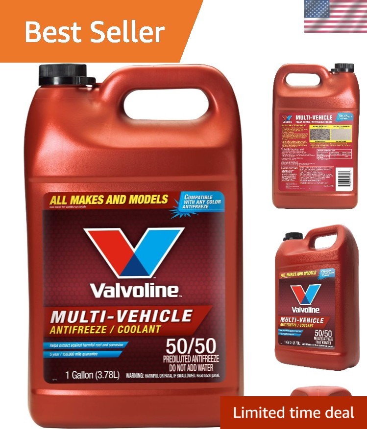 1 Gallon Multi-Vehicle Antifreeze with Alugard Plus - Protects Against Corrosion