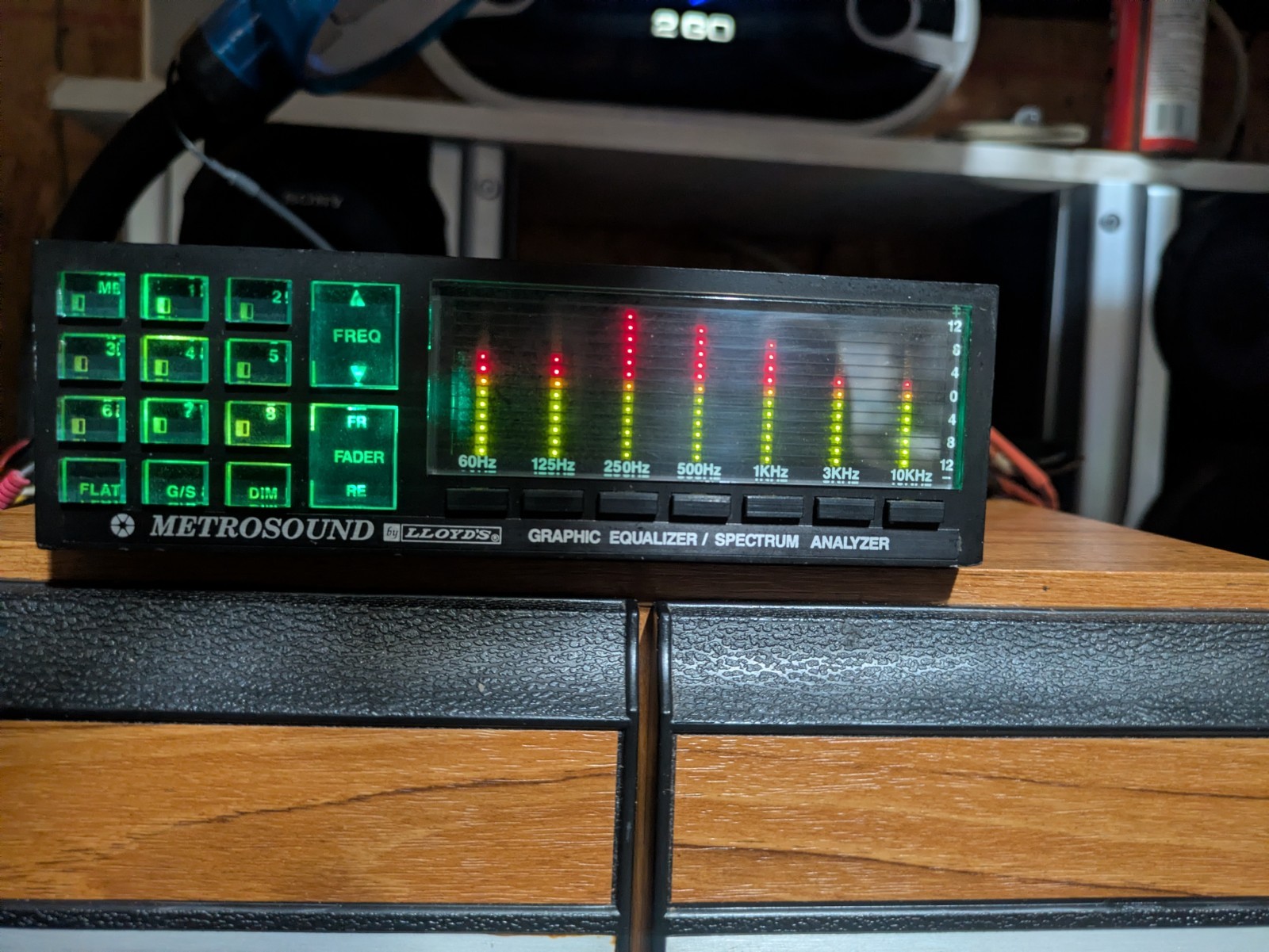 VTG Rare Spectrum Analyzer Metrosound Graphic Equalizer Car Stereo Amplifier EQ