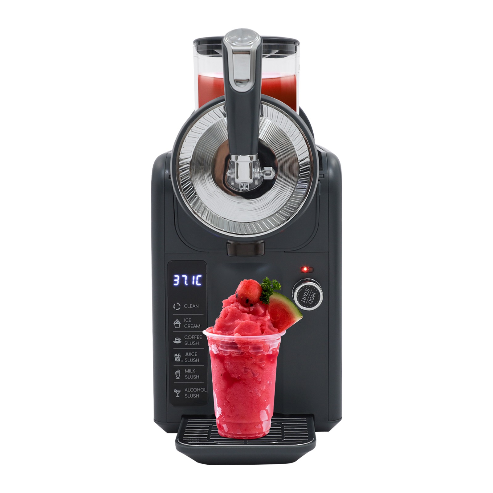 Frozen Drink Machine,shaved Ince Machine With Self-cleaning Function Grey