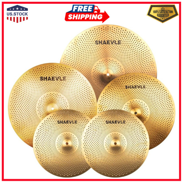 Cymbal Pack Alloy Cymbals Drum Cymbal Set 14/16/18/20 5 Pieces Cymbals fo...