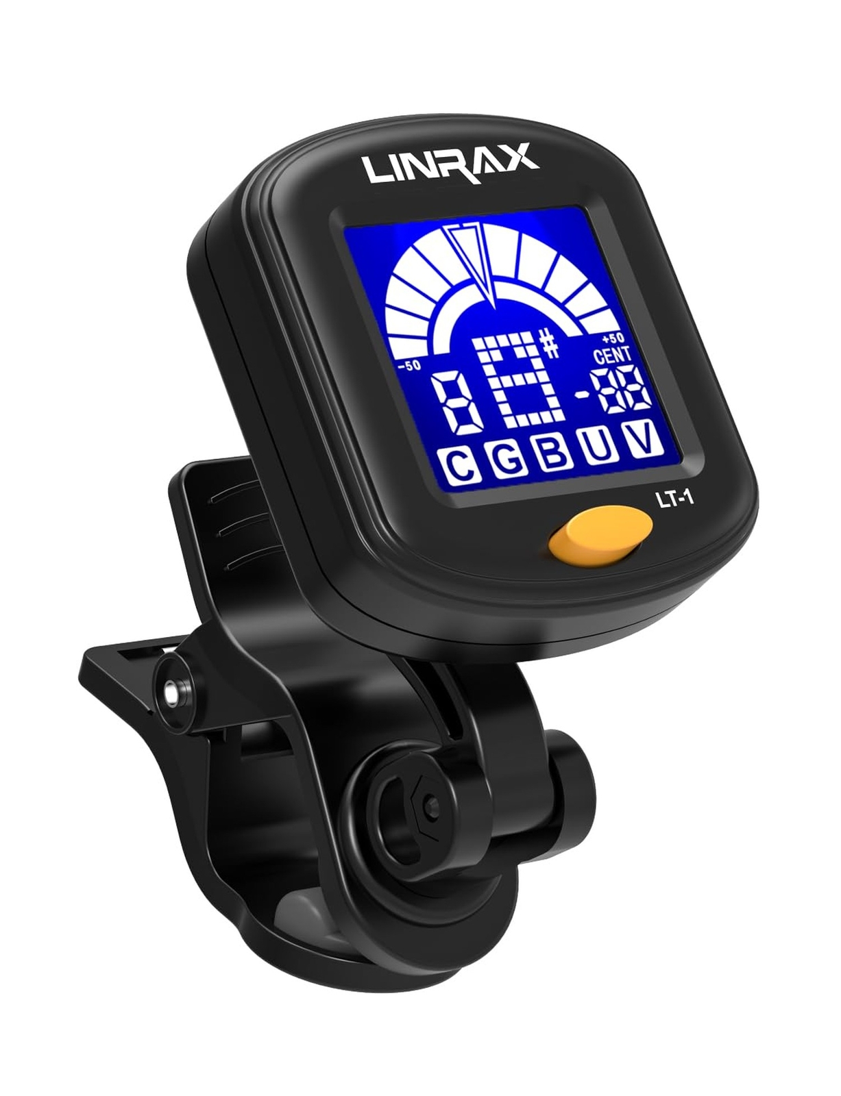 LT-1 Guitar Tuner, Clip On Tuner for Guitar Bass Ukulele Violin Viola Banjo M...