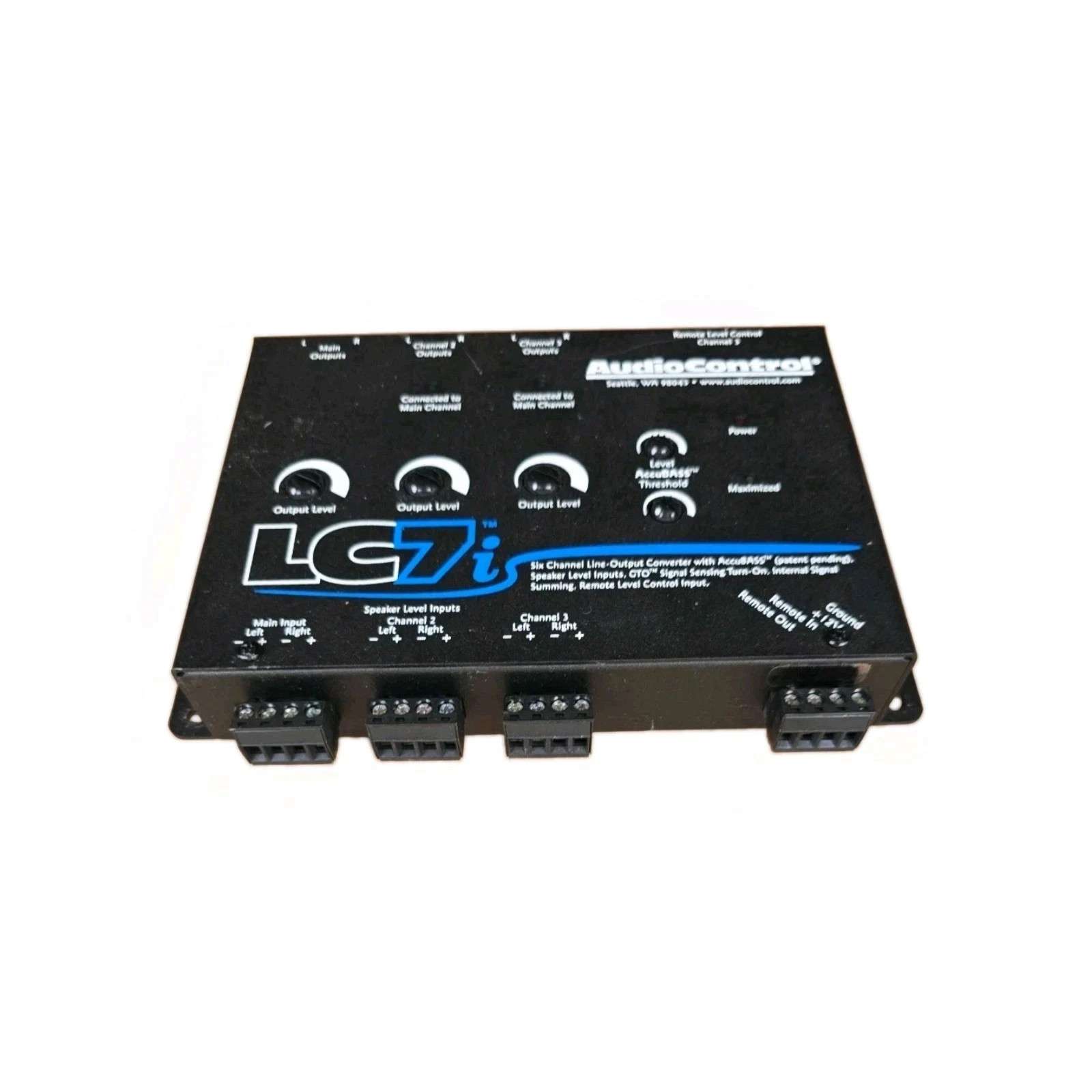 AudioControl LC7i 6 Channel Line Output Converter W/ Accubass, NO BOX