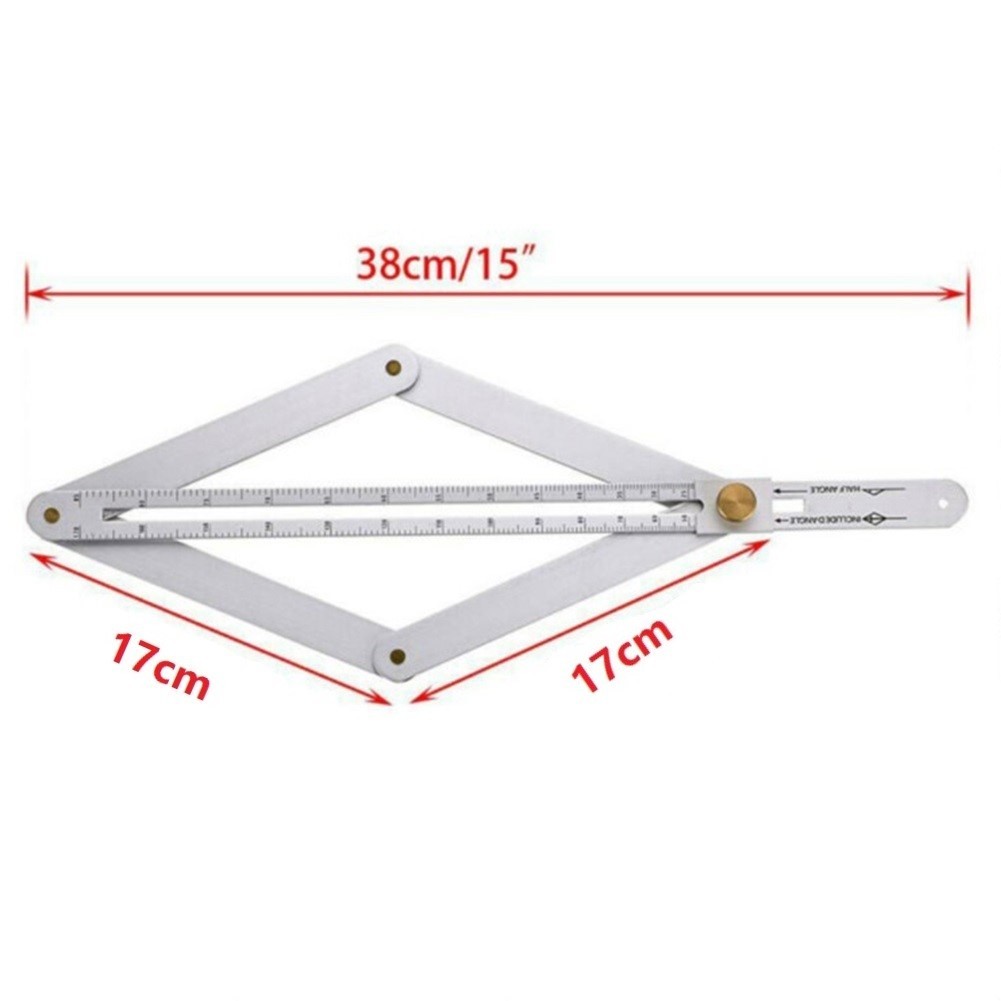 Protractor Square Protractor Measurements Multi-Angle Stainless Steel Tool