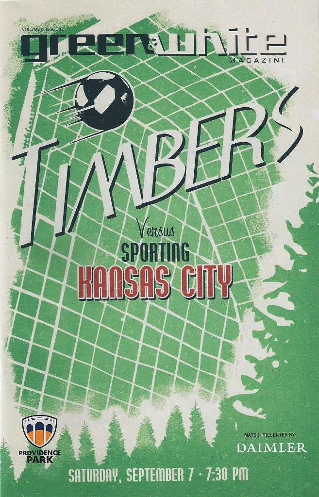 Portland Timbers 'Green & White' MLS Soccer/Football Program Volume 8, Issue 12
