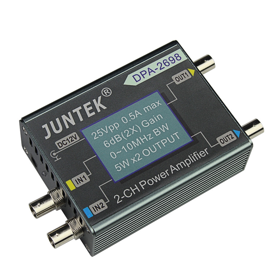 JUNTEK DPA-2698 10MHz 25Vpp 2CH DC Power Amplifier DDS Function signal Generator