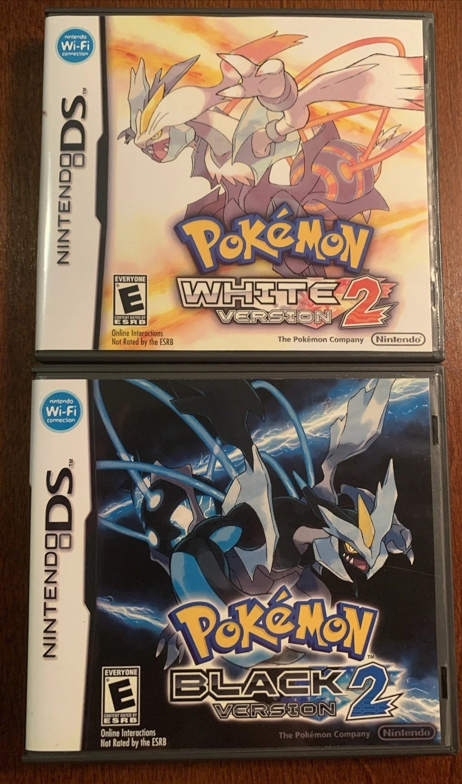 Pokemon White 2 + Black  2 Nintendo DS  Replacement Cases Only NO GAMES - Bundle