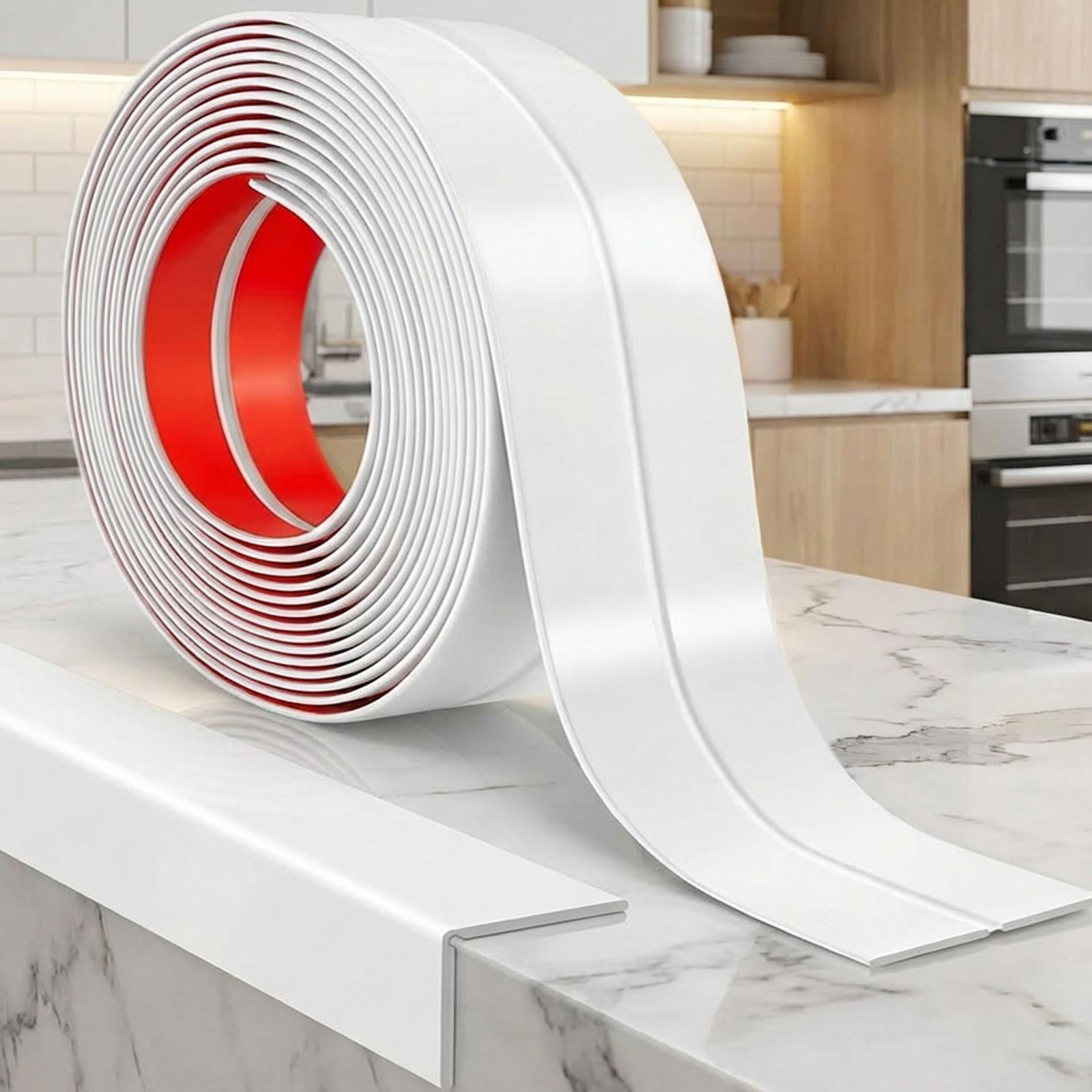 30FT Wall Corner Protector Moulding Trim, Flexible Wall Trim Peel and Stick T...