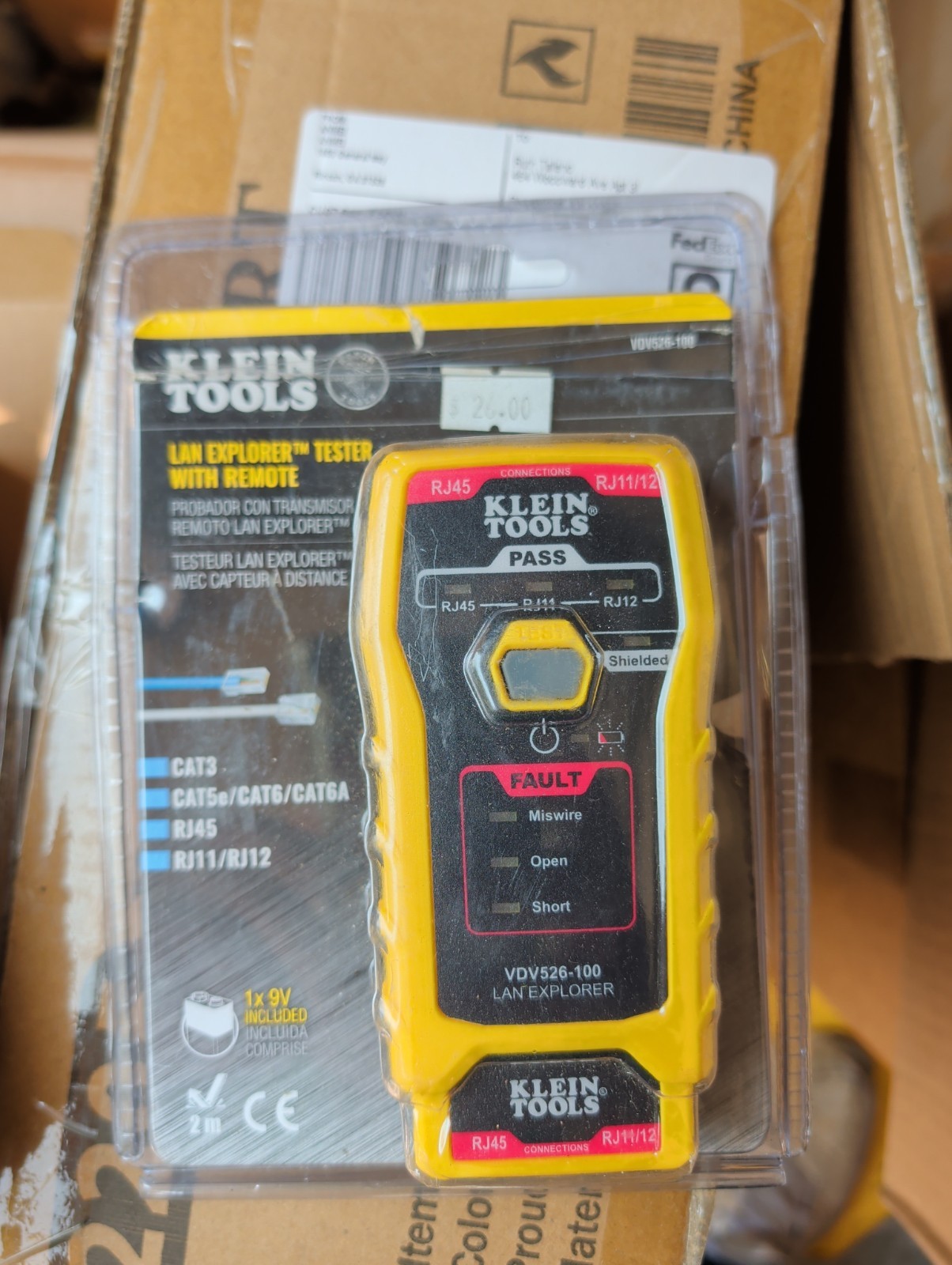 Klein Tools LAN Explorer Data Cable Tester With Remote VDV526-100 RJ45 RJ11/12