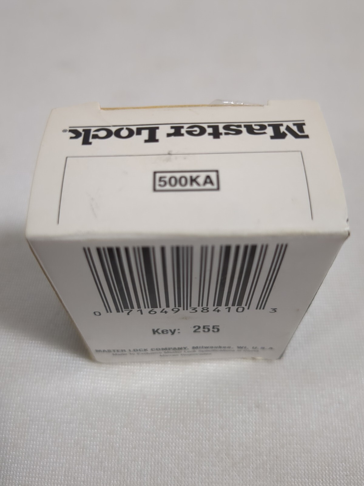 Master Lock 500KA Padlock w/Key And Box