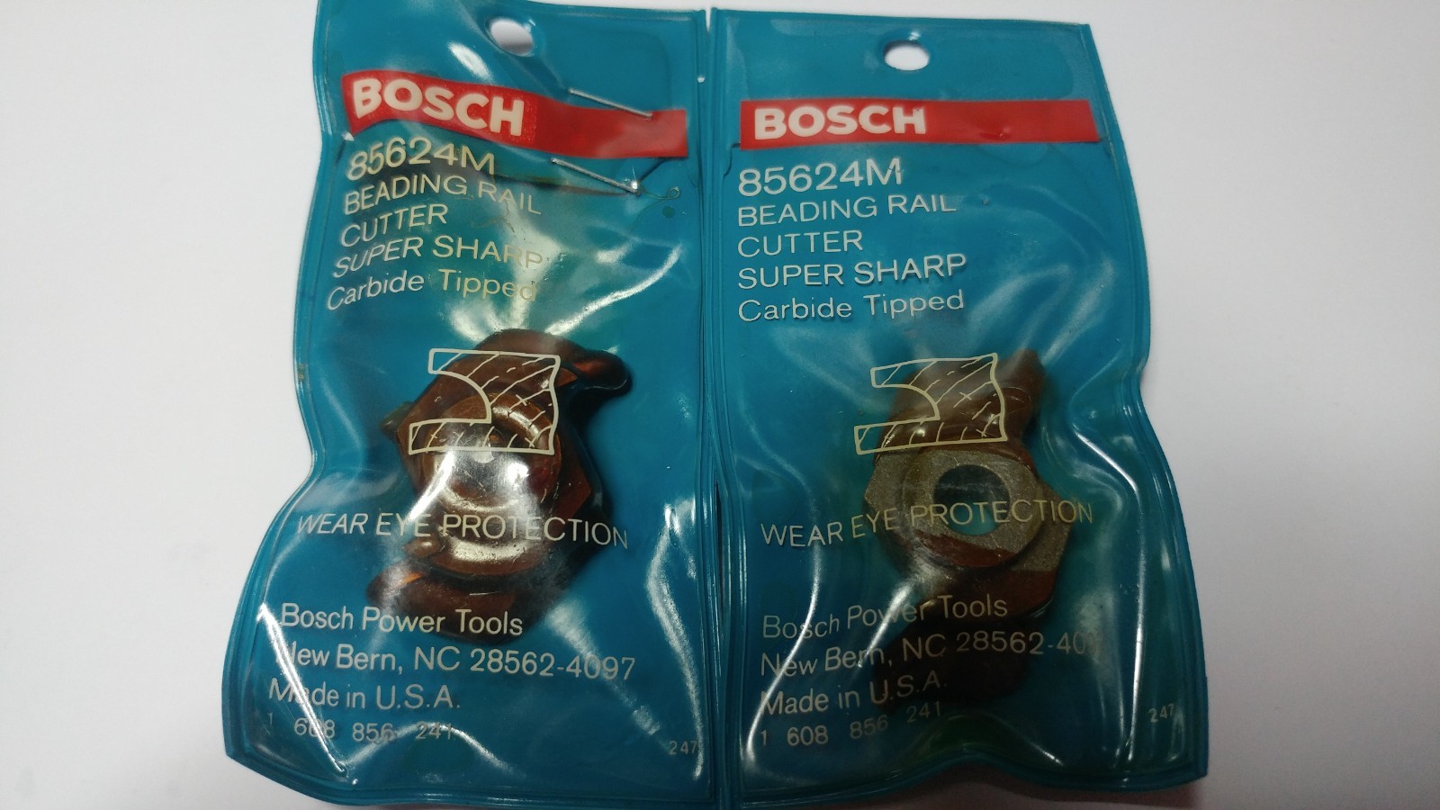 QTY 2 Bosch 85624M Beading Rail Cutter Carbide Tipped Router Bits