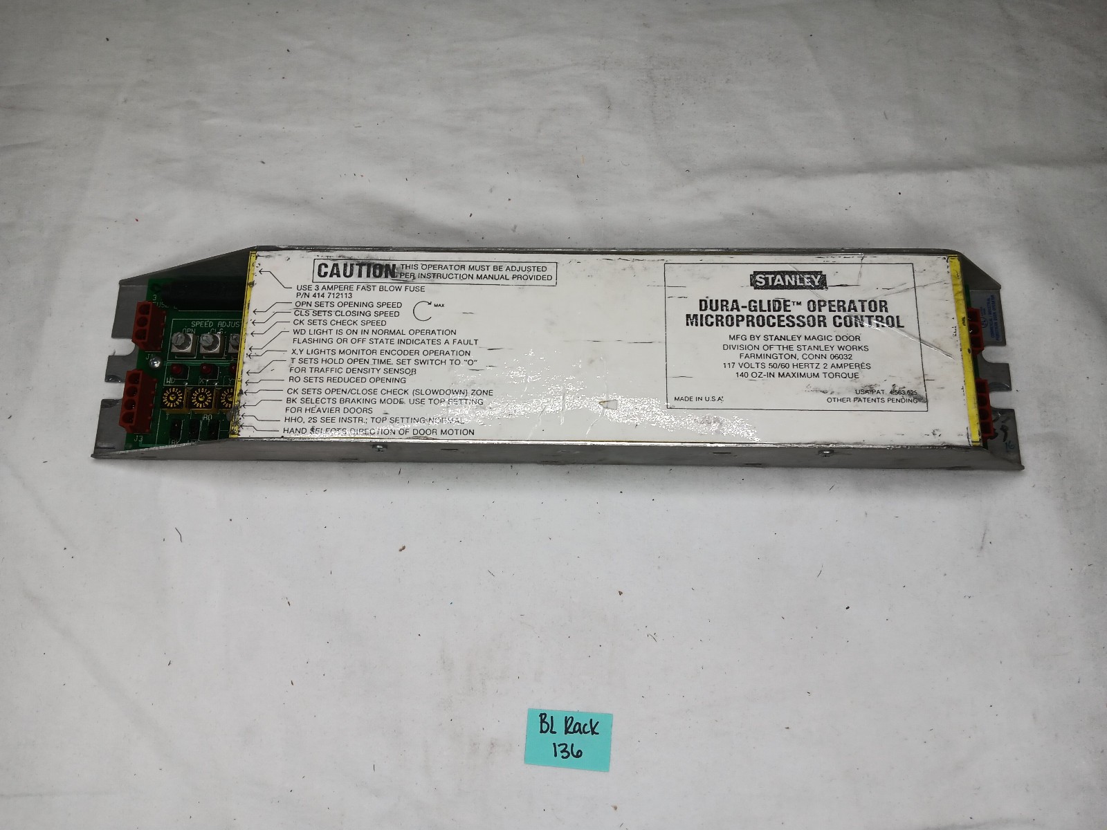 Stanley Duraglide Operator Microprocessor Control