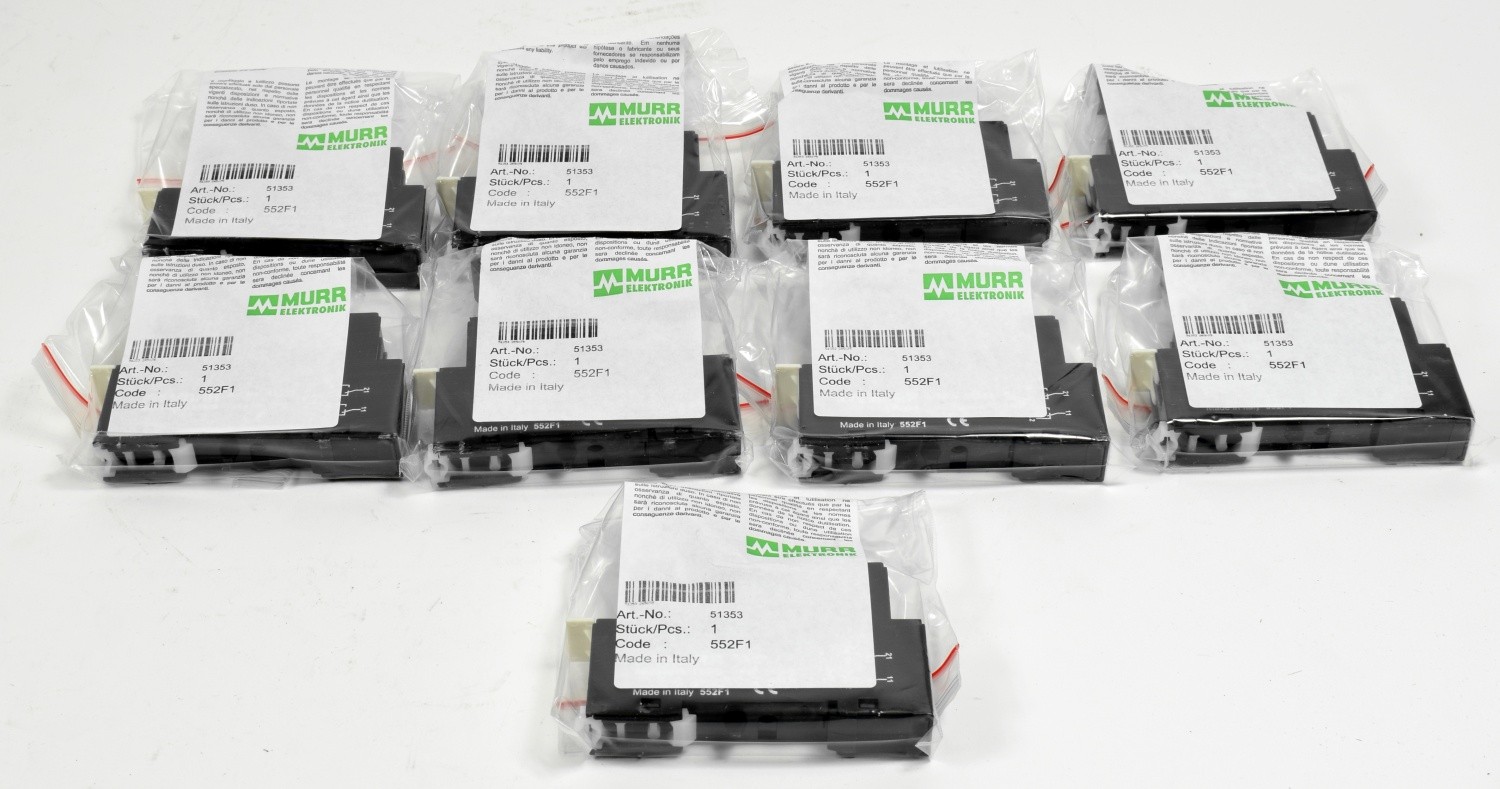 Murr Electronics Relay Socket Module, 51353 (9 pcs)