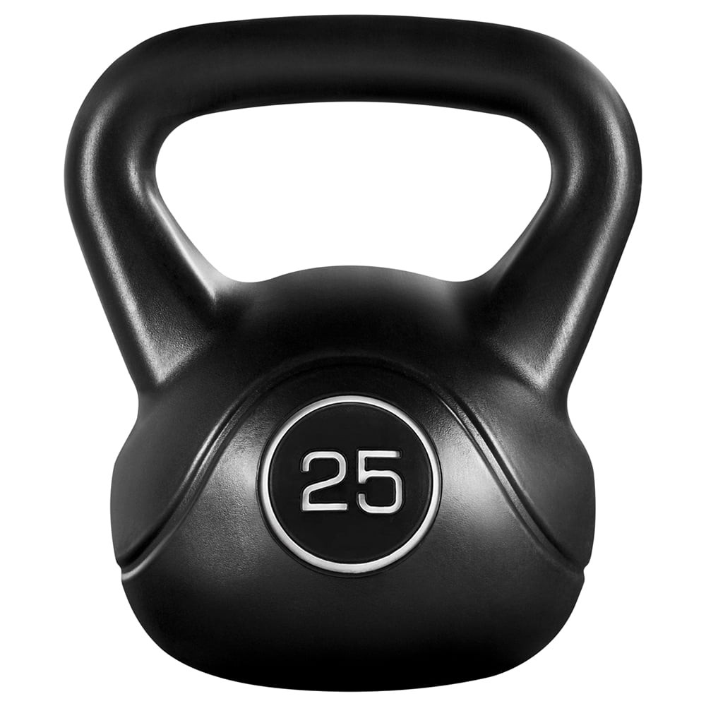 Kettlebell Hdpe Coated for Home Gym Fitness Workout, 25 lbs