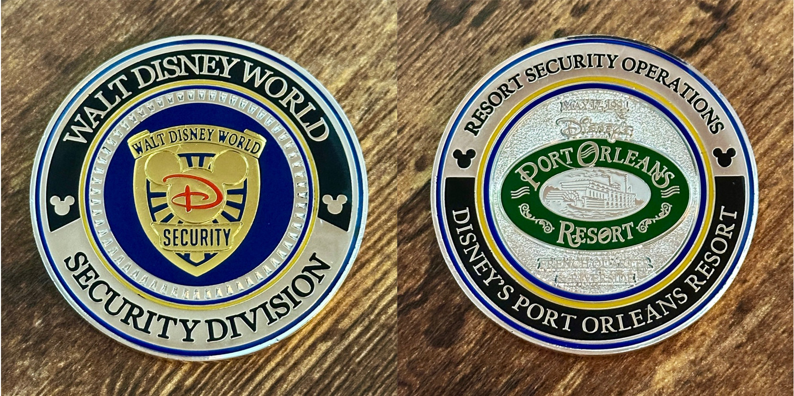 Walt Disney World Security Division Port Orleans Resort FL Challenge Coin
