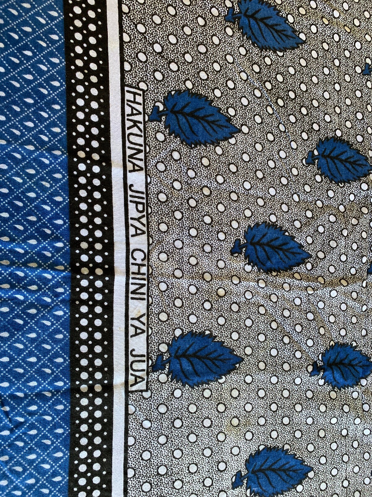 VINTAGE ANKARA AFRICAN FABRIC Kenya Mombasa Tanzania Khanga