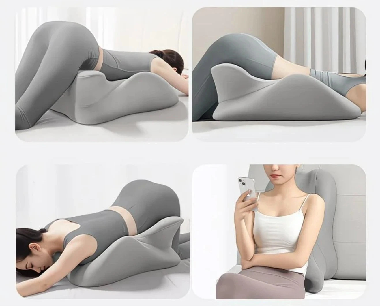 Couples Support Pillow Memory Foam Cushion for Intimacy Comfort & Back Support