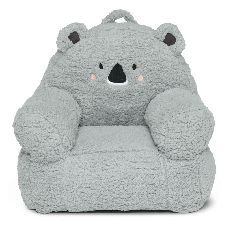 Cozy Plush Kids Chair Soft Foam Animal Print Armchair Ideal Toddlers Playroom US
