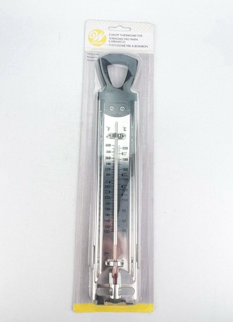 Wilton Candy Thermometer Stock # 1904-1200 Stainless Steel With Side Clamp New