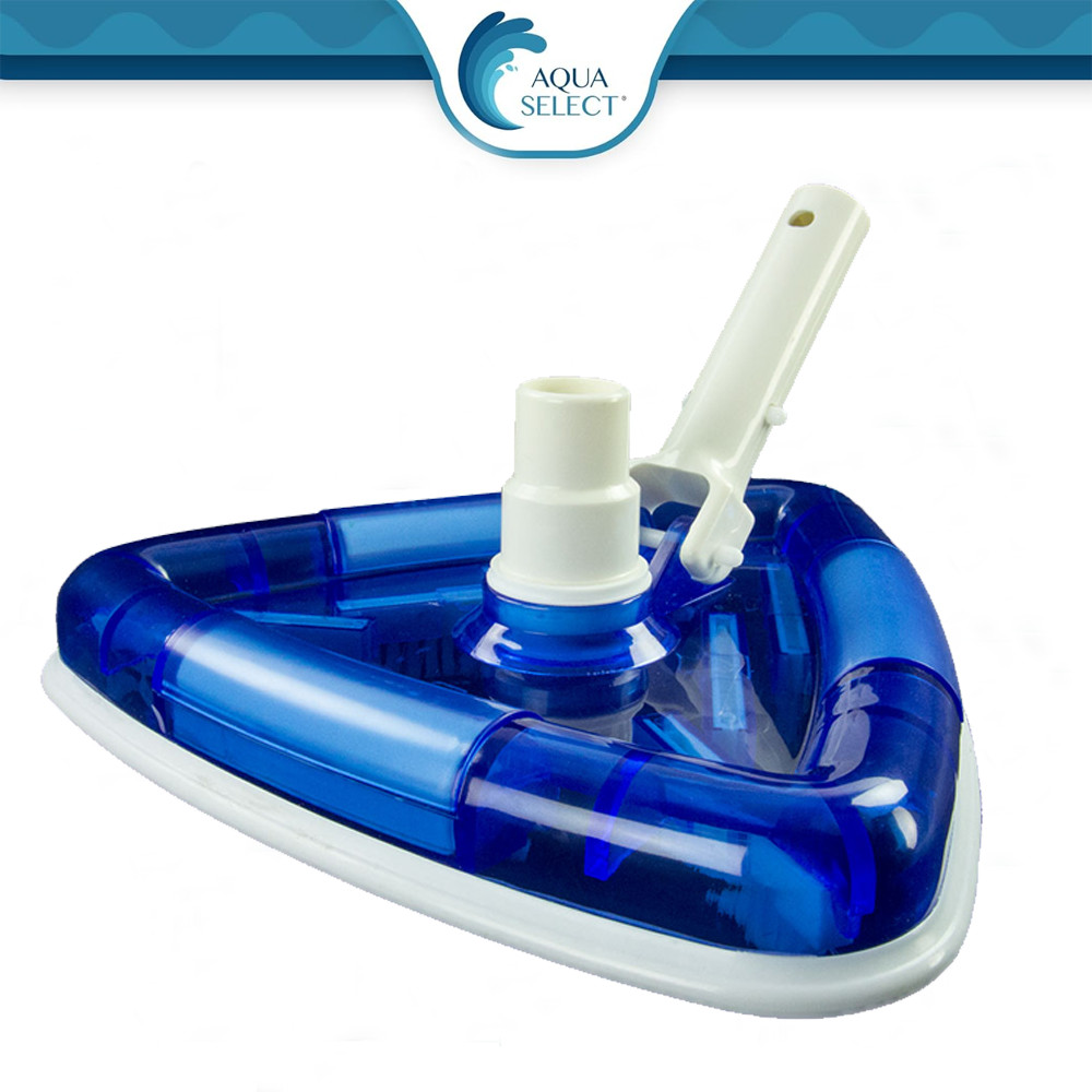 Aqua Select See-Thru Triangular Swimming Pool Vacuum Head w/ Brushes