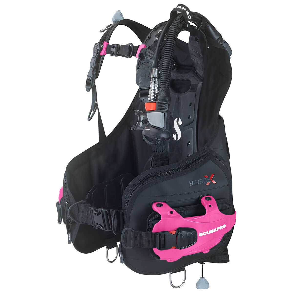 ScubaPro Hydros X Air2 Men's Size M with Pink Color Kit Installed