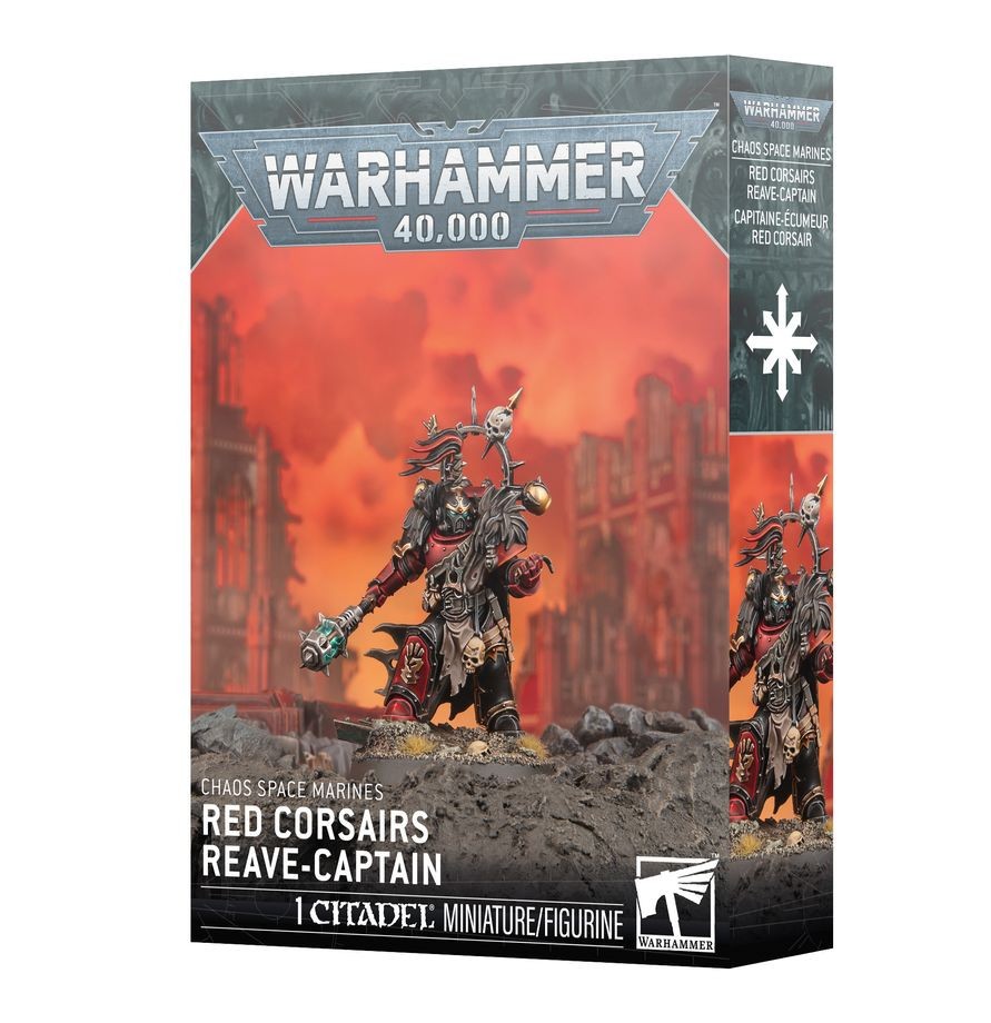 Chaos Space Marines: Red Corsairs Reave-Captain - Warhammer 40k - New! 43-111
